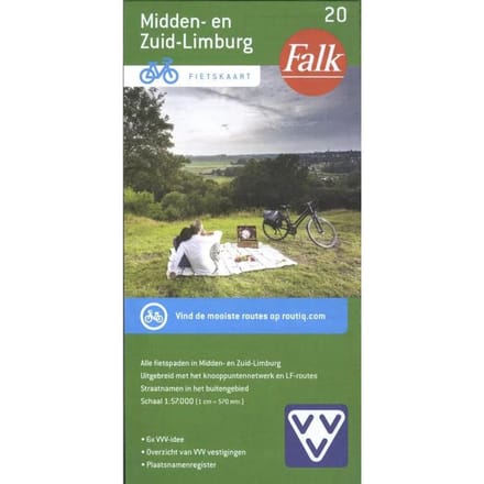 Midden - En Zuid-Limburg - Falkplan Fietskaart