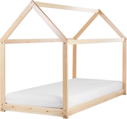 TOSSE - Kinderbed - Lichtbruin - 90 x 200 cm - Dennenhout