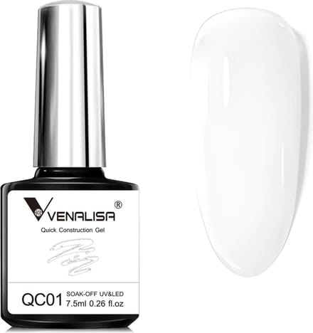 Venalisa BIAB Wit - 7.5 ml - Witte BIAB - Builder Gel - BIAB Nagellak - Builder in a Bottle - BIAB Nagel Builder - BIAB Kleuren - Venalisa BIAB