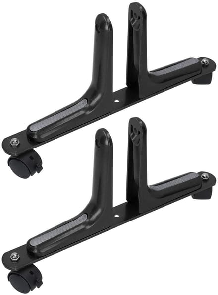 Verstelbare Room Divider met Wielen voor Thuis en Kantoor - 2 Sets Schermhouder voor Flexibele Indeling