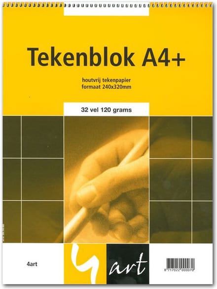 Tekenblok A4+ - 32 vel 120 grams