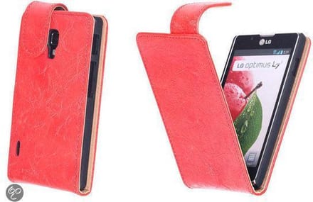 Bestcases Vintage Oranje Flipcase LG Optimus L7 2 P710