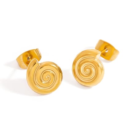 Bijoutheek Oorknoppen Summer Vibe Zeeslak Goud