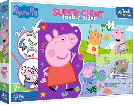 Trefl puzzel XXL stukjes - Peppa Pig - 15 stukjes.