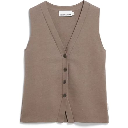 Damesgilet Armedangels En Maille Compact À Boutons