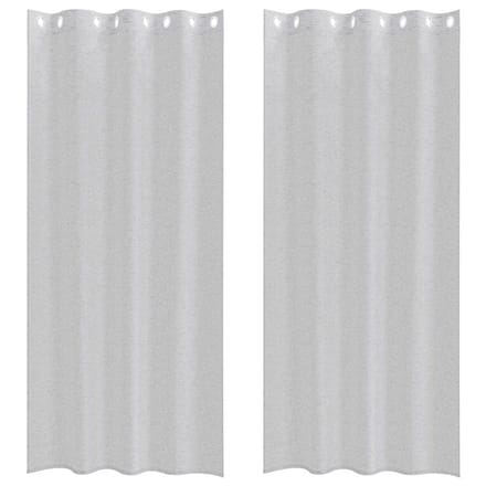 vidaXL Voile Gordijn 2 st Lichtgrijs 225 x 140 cm Polyester
