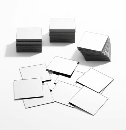Maison Elara 30 Stuks Zelfklevende Acryl Spiegeltjes - Vierkant 5 cm voor DIY Projecten