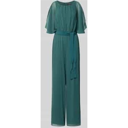 Jumpsuit van vloeiende stof met Strikceintuur