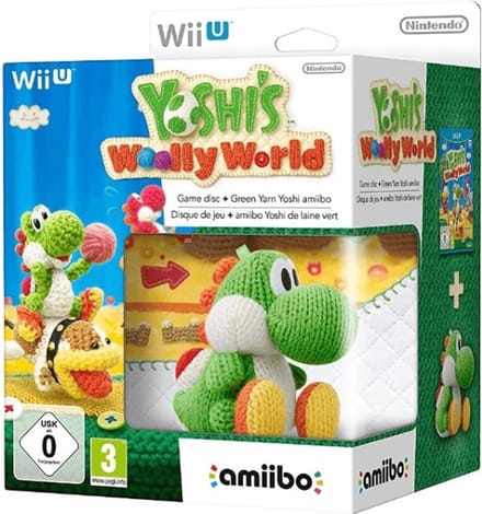 Yoshi's Woolly World + Yarn Yoshi Green amiibo bundel - Wii U