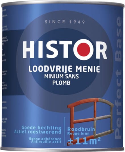 Histor Perfect Base Loodvrije Menie 0,75 liter - Roodbruin