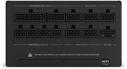 NZXT C-Series C850 (2024) Black Voeding - 850 Watt - 135 mm - ATX 3.1 - 80 Plus 80 PLUS Gold