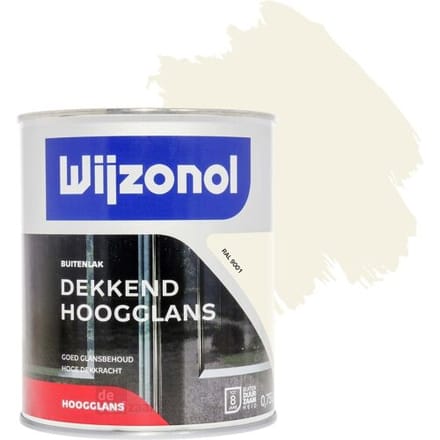 Wijzonol Dekkend Hoogglanslak - 0,75l - RAL 9001