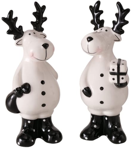 B. 2-delige set decoratieve staande herten Blitzy - 2025737