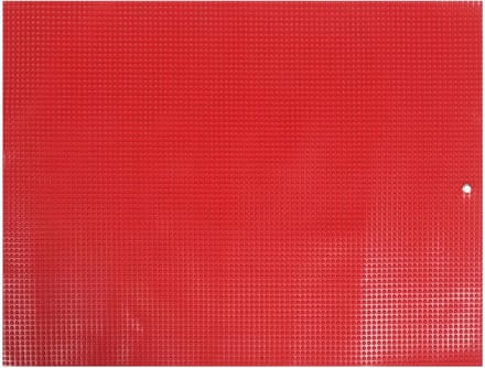 Oprolbaar Wasbord - Plastic Mat - Handwas Kleding - Antislip Ontwerp - 64 x 49 cm - Rood