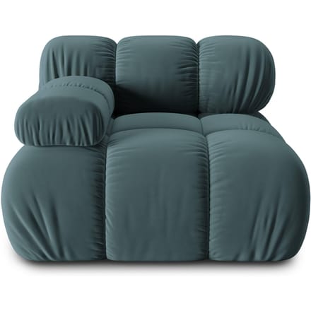 Modulair-hoekelement Tropea links velvet | Milo Casa