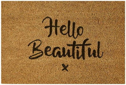 MD Entree - Deurmat - Kokosmat - Freestyle Hello Beautiful - 40 x 60 cm