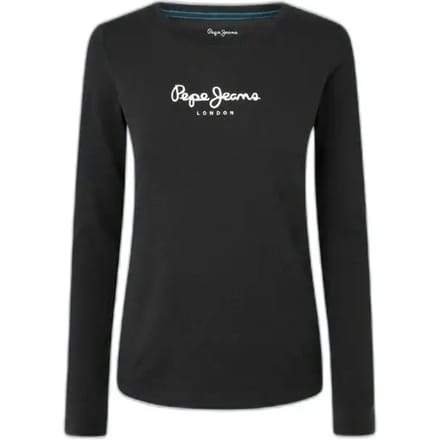 Pepe Jeans New Virginia T-shirt Met Lange Mouwen Zwart M Vrouw