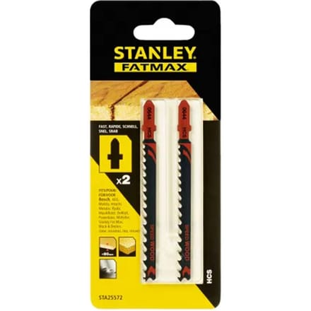 Stanley Decoupeerzaagblad Hout Fatmax Sta25572-xj - 100mm - Grof - Hcs - 2 Stuks
