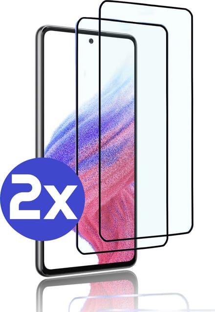 ArmorDrop Full Guard Screenprotector Geschikt Voor Samsung A53 - Gehard Glas - 2 Stuks
