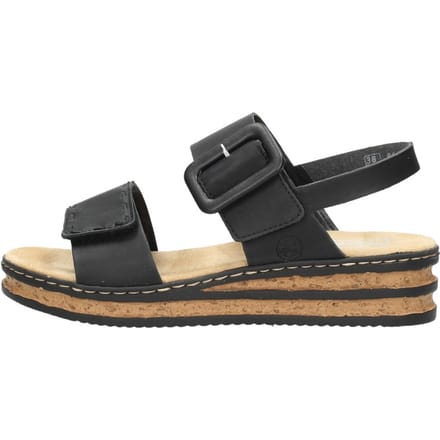 Rieker Sandalen zwart - Maat 42