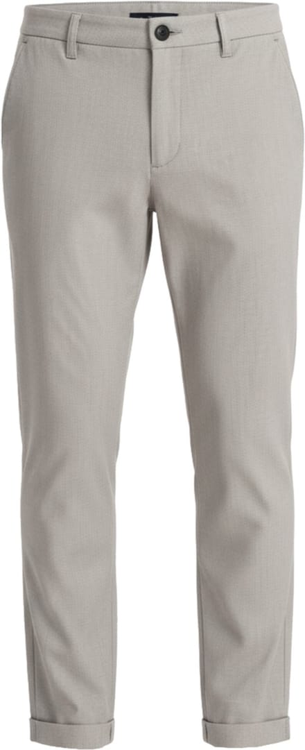 OMBRE Broek - Regular Fit - Rits - Effen Lichtgrijs M