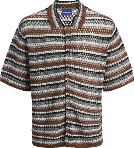 Jack & Jones Gebreide overhemd Gestreept Gebreide overhemd