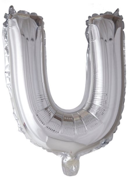 Folie Ballon Letter 40″ U - Zilver