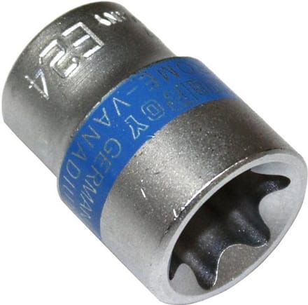 Allecto - Buitenste E-Torx Dopsleutel E24 - Steeksleutel 1/2