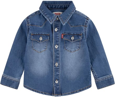 Levi´s ® Kids My First Barstow Overhemd Met Lange Mouwen Blauw 9 Months Jongen
