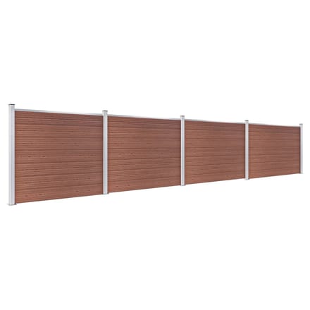 vidaXL - Schuttingpanelenset - 699x146 - cm - HKC - bruin