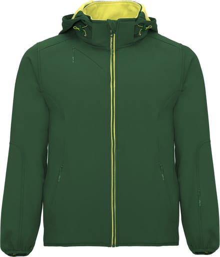 Roly Siberia Softshell Jacket RY6428 - Bottle Green 56/Lime Punch 235 - L