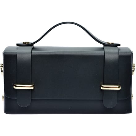 Isabella Rhea Zwart Rundleer Tas