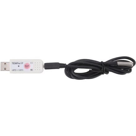USB Computertemperatuursensor Datalogger Temperatuur Alarm voor Binnen Buiten Computerruimte black