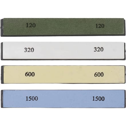 Slijpsteen Wetsteen Set 4 Zijden Korrel 120 320 600 1500 Slijpsteen voor Keuken Vissen beige