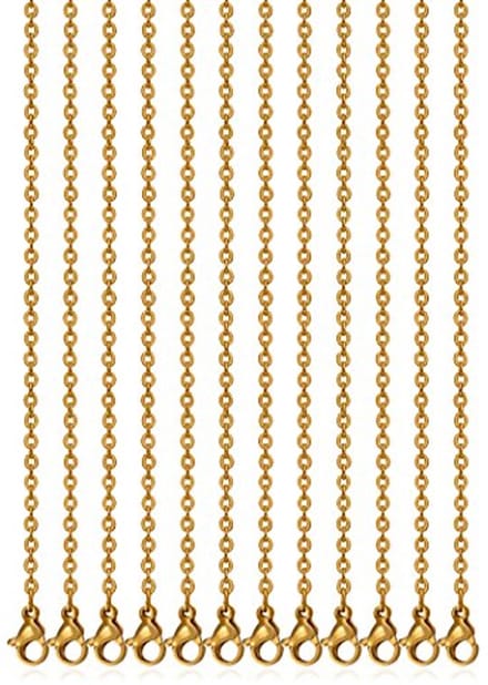 24 Inch 3MM Vergulde Link Kabel Ketting voor Sieraden Accessoires