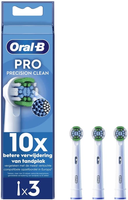 Oral-B Precision Clean PRO - Met CleanMaximiser-technologie - Opzetborstels - 3 Stuks