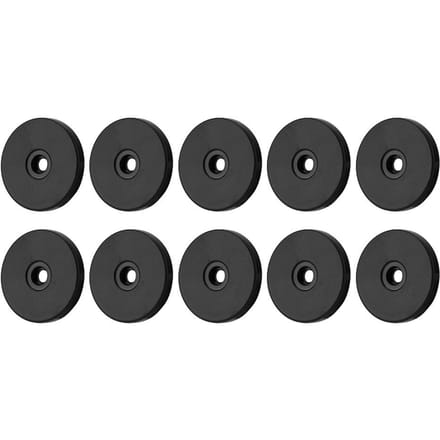 Lot de 10 étiquettes RFID 125 kHz pour système de patrouille de sécurité(Noir) blanc