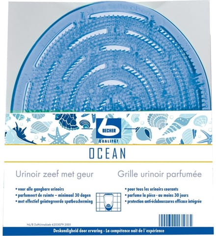 Dr. Becher Urinoirzeef met geur ocean breeze - Per stuk