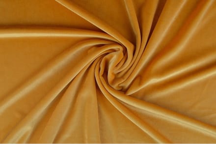 Stretch fluweel - Okergeel - 1 meter - Per meter - Velvet stof