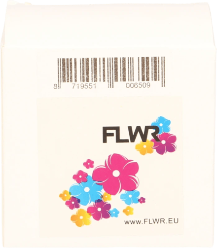 FLWR - Printetiket / 99018 / Wit - Geschikt voor Dymo