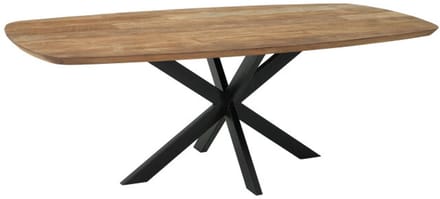 DTP home Evo eettafel Deens ovaal teakhout 240x110x76 cm - naturel