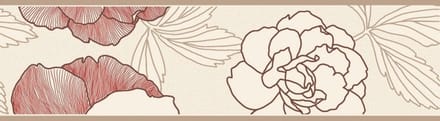 bloemen behangrand borte border bordure borta rand