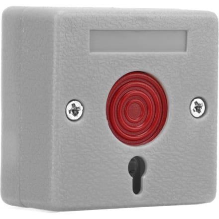 Bouton Panique ABS Durable Anti-Vol Sûr Équipement d'Urgence pour Maisons de Retraite Banques gray