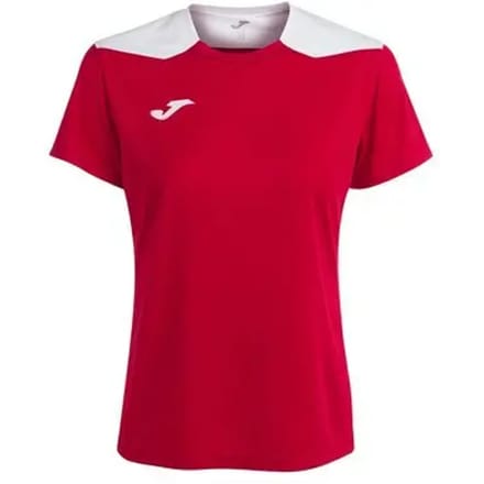 Joma Championship VI Shirt Korte Mouw Dames - Rood / Wit | Maat: S