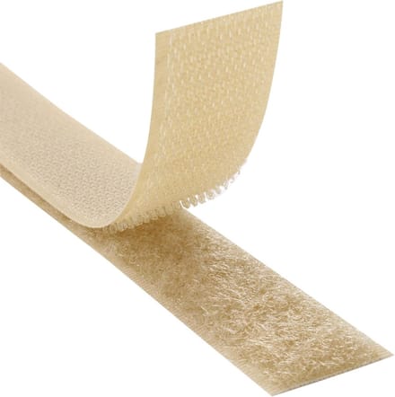 Klittenband Naaibar - Beige - 20 mm x 3 m - Duurzaam Nylon - Voor Diverse Toepassingen