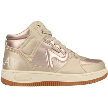 Replay - Epic Jr 18 - Meisjes - Hoge Sneaker - Platinumkleur - Maat 30