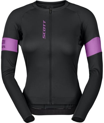 SCOTT Jersey Woman Endurance Pro LS Black liquid Purple