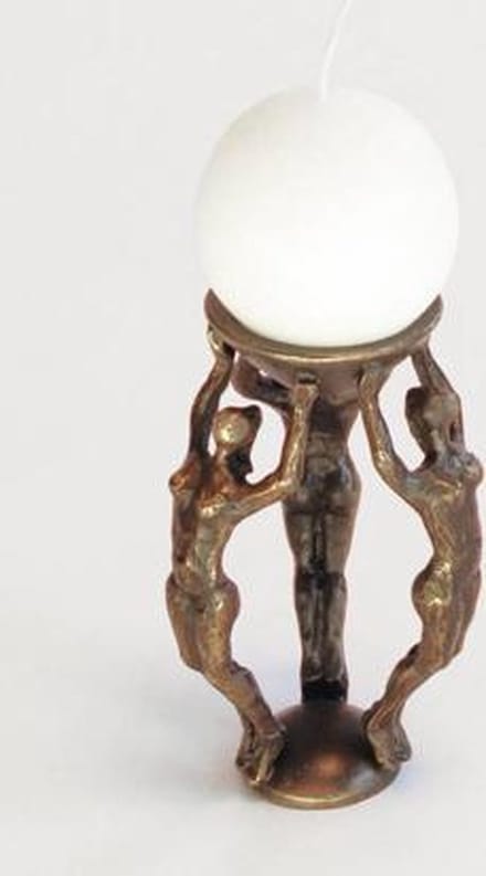 Exclusieve sculptuur met persoonlijk kaartje Samenspel kandelaar
