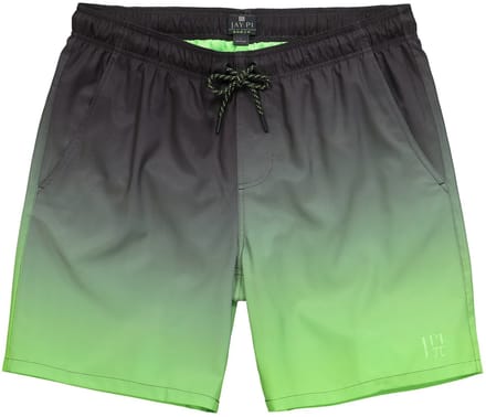 JAY-PI - Heren - Zwemshort beachwear elastische band batiklook - Grasgroen - Maat 7XL