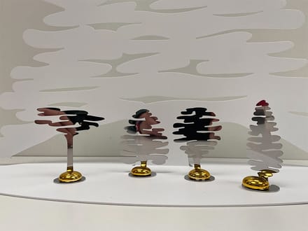 Alessi Barkplace Tree Boompjes Set RVS 4 Stuks